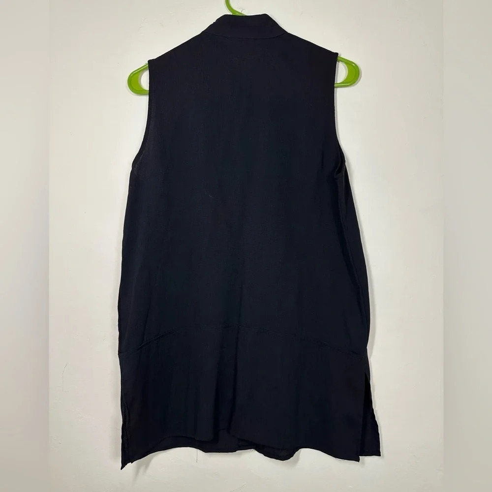 Vintage 1990s Diane Von Furstenberg Top Size S Color Authority Shirt Black - Picture 6 of 7